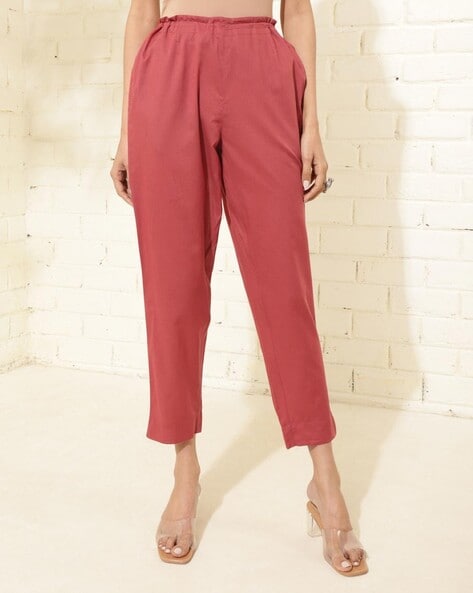 Women Pant with Insert Pockets Price in India