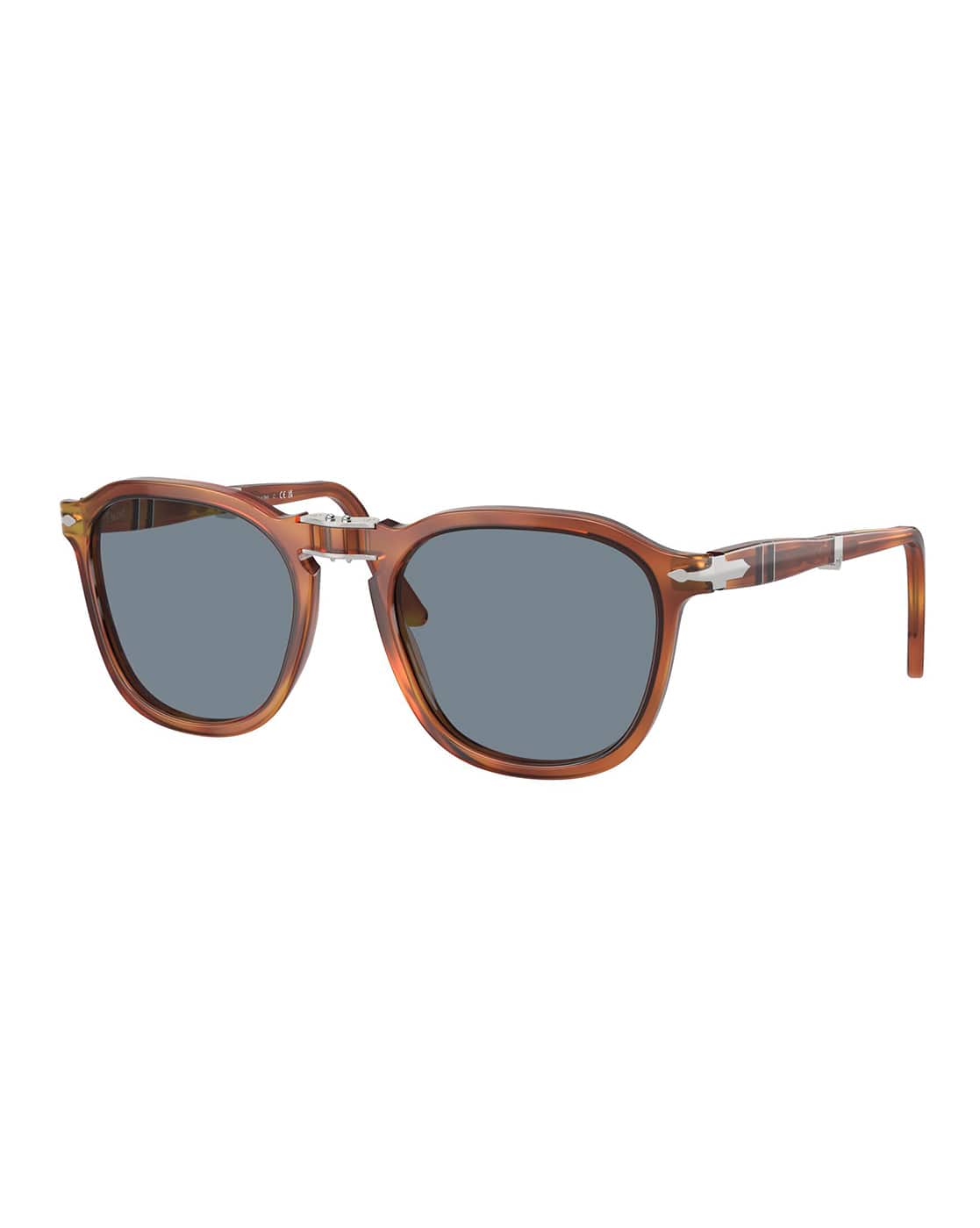 Buy PERSOL Men Full-Rim Frame Square Sunglasses 0PO3345S Brown