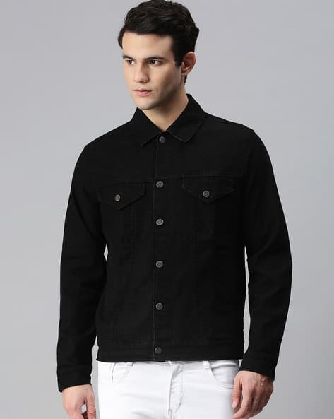 Buy Black Jackets Coats for Men by URBANO FASHION Online