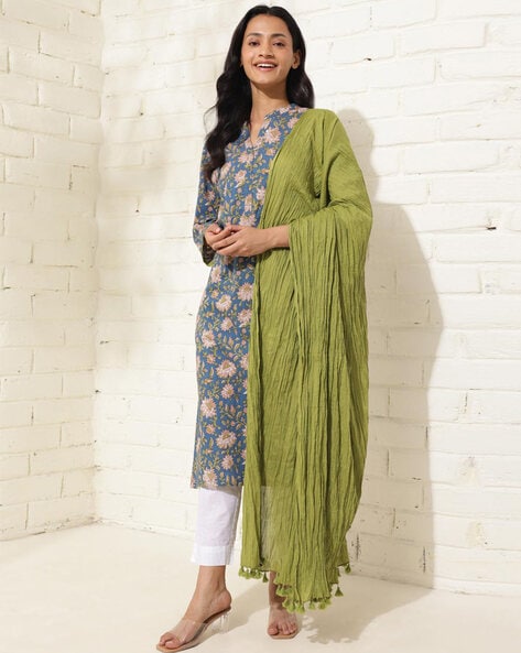 Fabindia Women Printed Straight Kurta