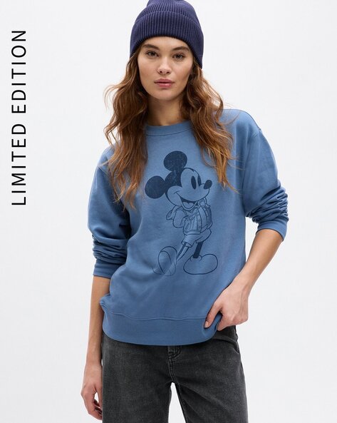 Ladies mickey mouse sweatshirt best sale