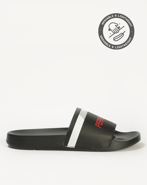 Men Brand Print Sliders