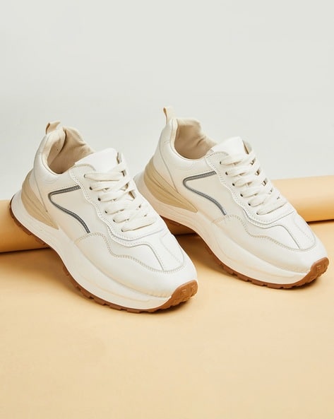 Women Round-Toe Lace-Up Casual Shoes