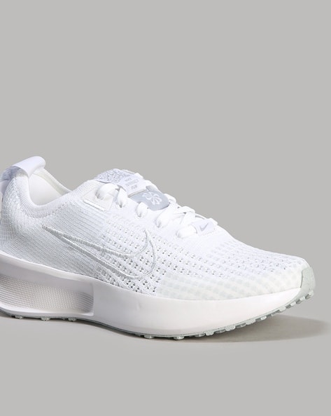 Buy NIKE Interact Run Lace-Up Running Shoes White Color Women