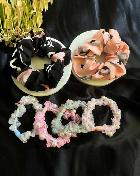 JEWELZ Set of 6 Women Stretchable Hair Tie