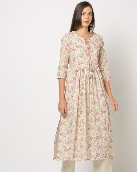 Off White Kurtas for Women by AVAASA MIX N' MATCH Online | Ajio.com