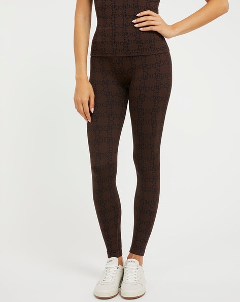 Buy Brown Leggings for Women by GUESS Online Ajio