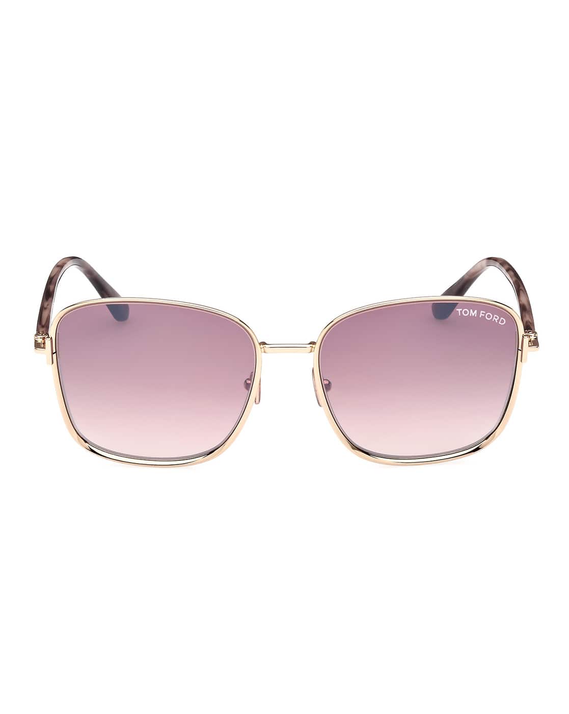 Buy Tom Ford Women Full-Rim Metal Square Sunglasses - -FT1029 57