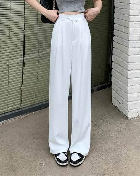 Buy White Trousers Pants for Women by Fashion Wear Online
