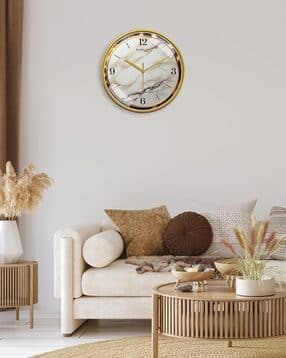 random Printed Non-Ticking Silent Analog Wall Clock-picture-13