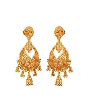 joyalukkas Women Yellow Gold Drop Earrings-picture-30