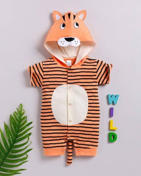 Buy Orange Rompers Onesies for Infants by MOM'S LOVE Online