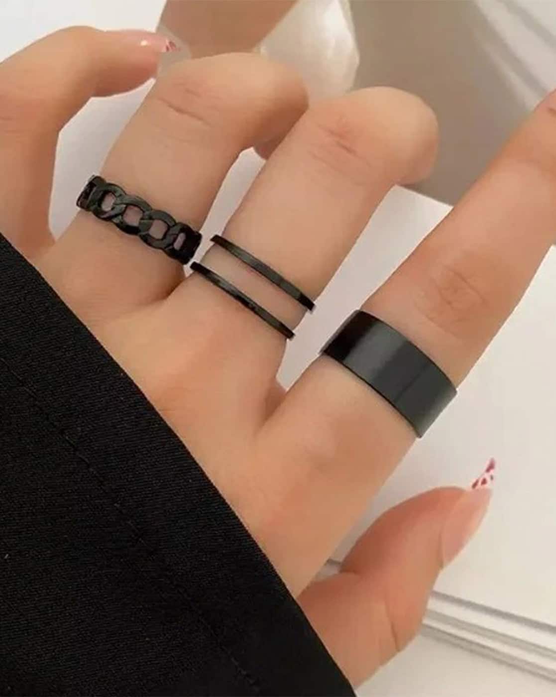 Buy Black Rings for Women by Jewels galaxy Online