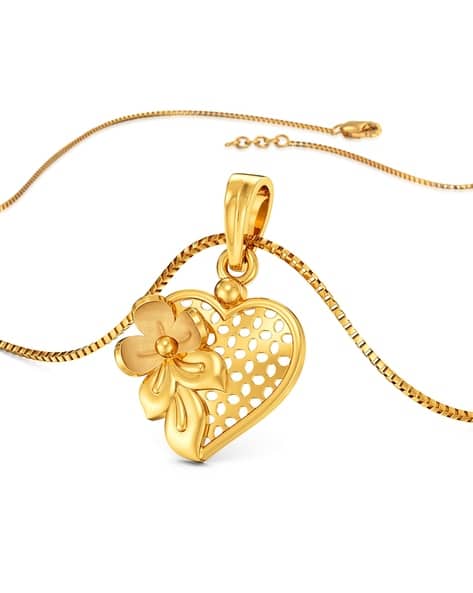 Women Yellow Gold Heart Pendant