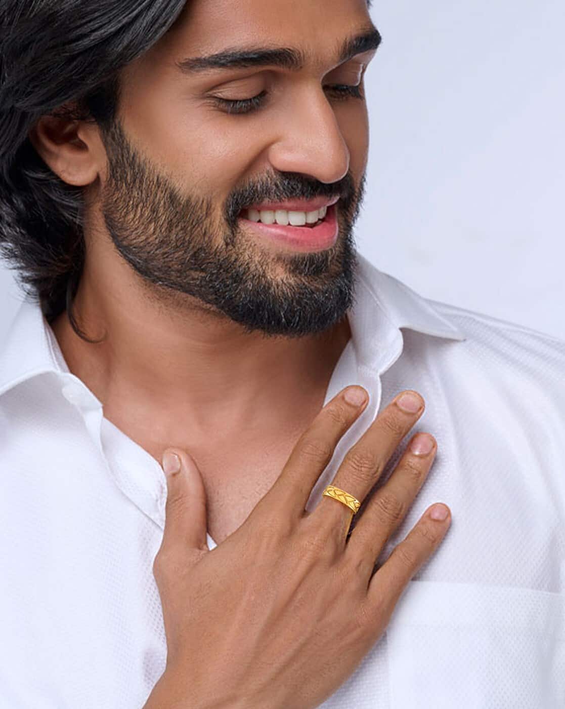 Plain Gold Gold Ring Design For Male Tanishq Gold Casting Ring