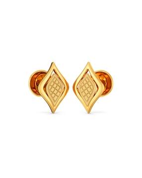 joyalukkas Women Yellow Gold Stud Earrings-picture-10