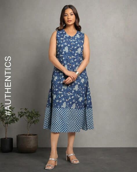 Buy Indigo Blue Dresses & Gowns for Women by Indie Picks Online  