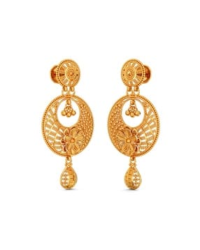 Women Yellow Gold Drop Earrings