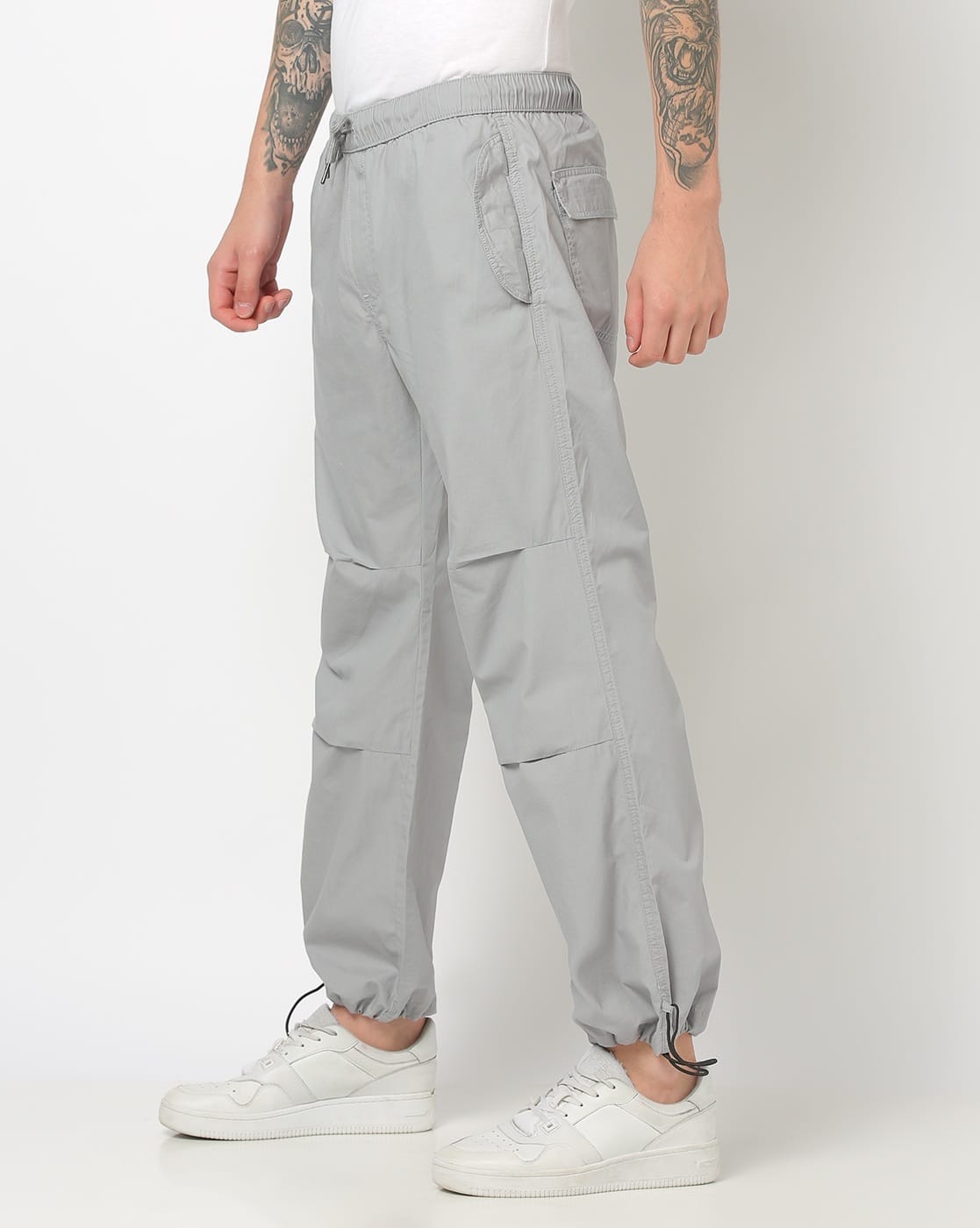 Buy Grey Track Pants for Men by DNMX Online | Ajio.com