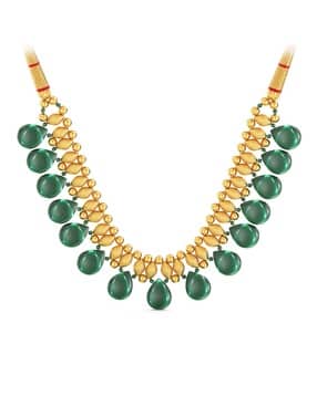 Women Yellow Gold Short Necklace