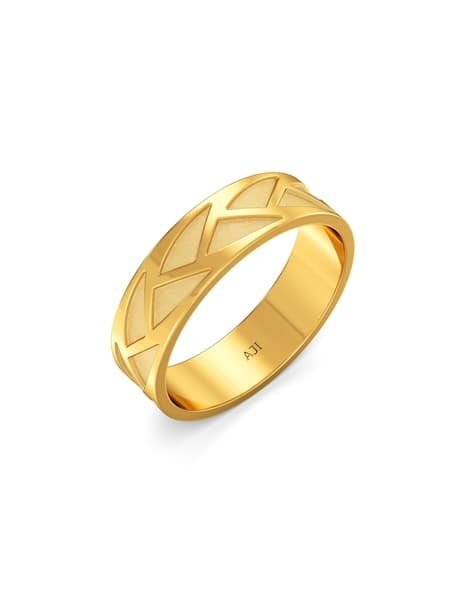 Men Yellow Gold Band Ring