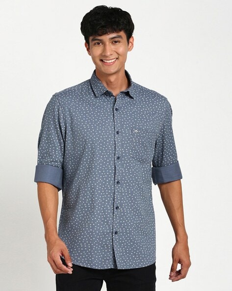 Turtle Men Printed Slim Fit Shirt