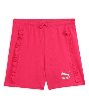 puma Regular Fit Shorts with Brand Print-picture-44