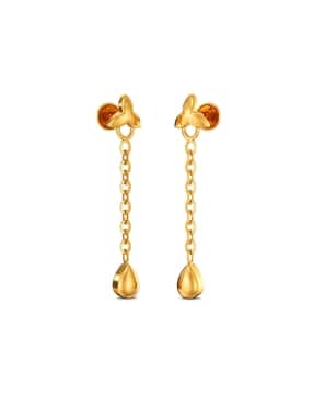 joyalukkas Women Yellow Gold Drop Earrings-picture-52