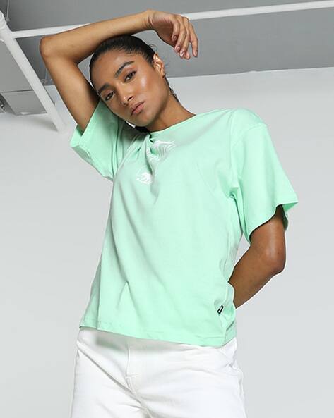 Brand Print Relaxed Fit Crew-Neck T-Shirt