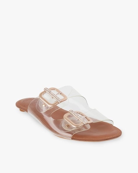 Buy Silver Flat Sandals for Women by CATWALK Online