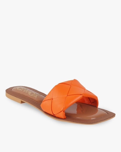 Buy Orange Flat Sandals for Women by CATWALK Online