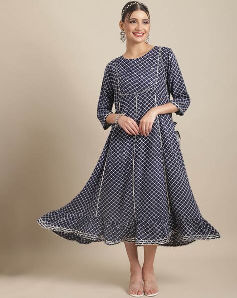 Buy Navy Kurtis Tunics for Women by Anaisa Online Ajio