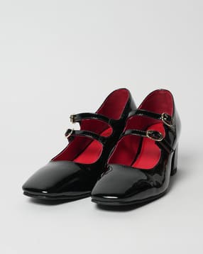 theater Women Oxford Heeled Shoes with Buckle Fastening-picture-13