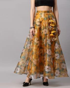 neudis Women Floral Print Flared Skirt-picture-47