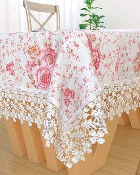 Floral Print Rectangular 2-Seataer Table Cover
