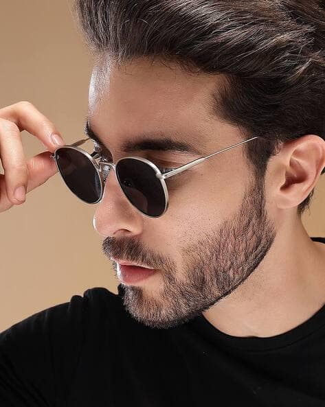 VOYAGE 2038 UV-Protected Full-Rim Round Sunglasses