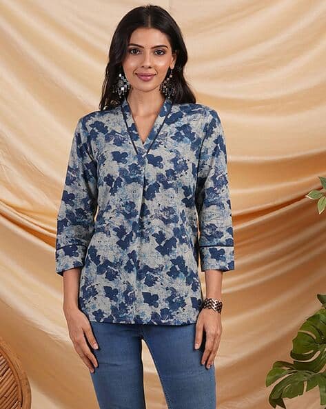 Women Floral Print Relaxed Fit Top