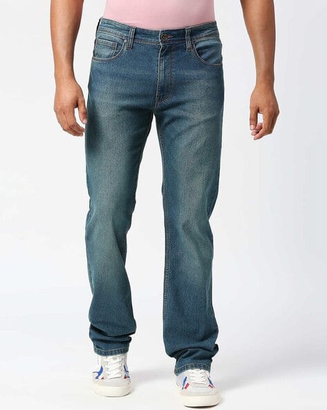 Pepe Jeans Men Vapour Lightly Washed Slim Fit Tapered Leg Jeans