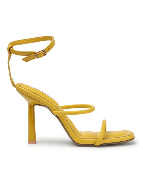 Elle Women Open-Toe Stilettos with Ankle-Strap