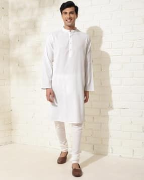 fabindia Men Checked Slim Fit Kurta-picture-46