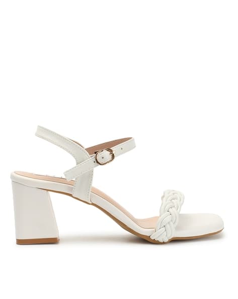 Buy White Heeled Sandals for Women by ELLE Online