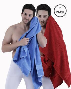 dollar Set of 2 Cotton Bath Towels 59" x 30"-picture-11