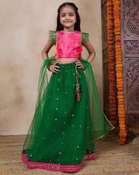 pspeaches Girls Floral Print Lehenga & Choli with Dupatta-picture-23