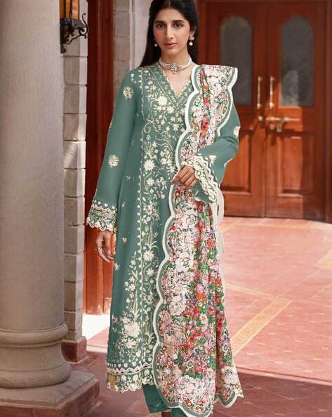 Women Embellished 3-Piece Dress Material Price in India