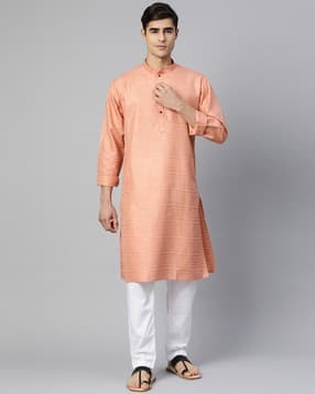 manq Men Mandarin-Collar Regular Fit Kurta-picture-50