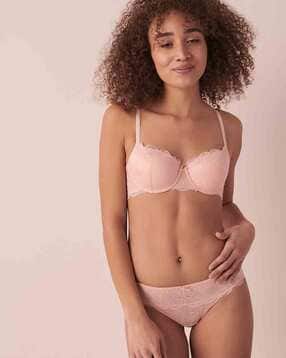 la vie en rose Women Floral-Knit Lightly Lined Balconette Bra-picture-16