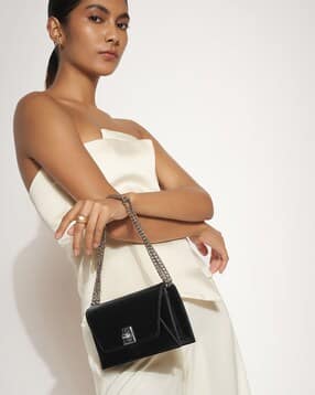 Reptilian Embossed Sling Bag-image-6