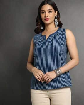 indie picks Dye & Double Dabu Print Relaxed Fit Top-picture-10