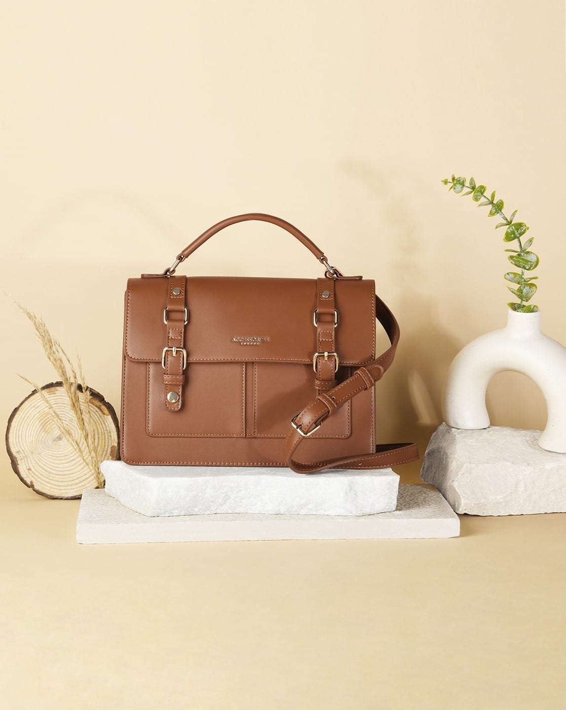 Buy Accessorize London Women Satchel Bag with Detach Online
