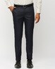 Buy Navy Blue Trousers & Pants for Men by SOLEMIO Online | Ajio.com
